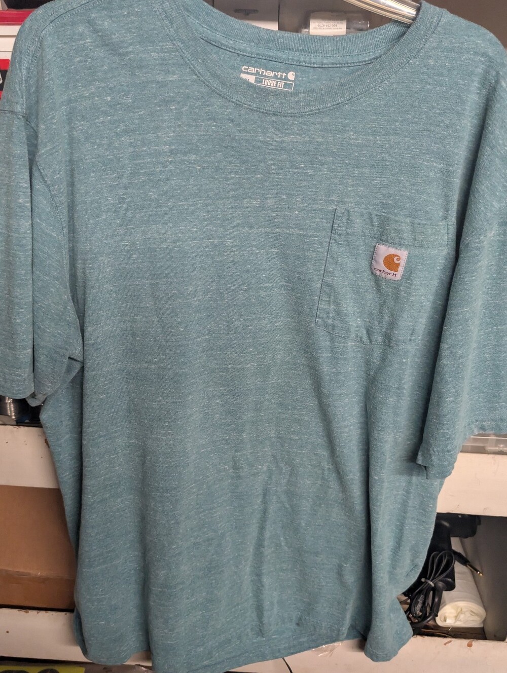 Carhartt Men’s Pocket T‑Shirt — Heather Green